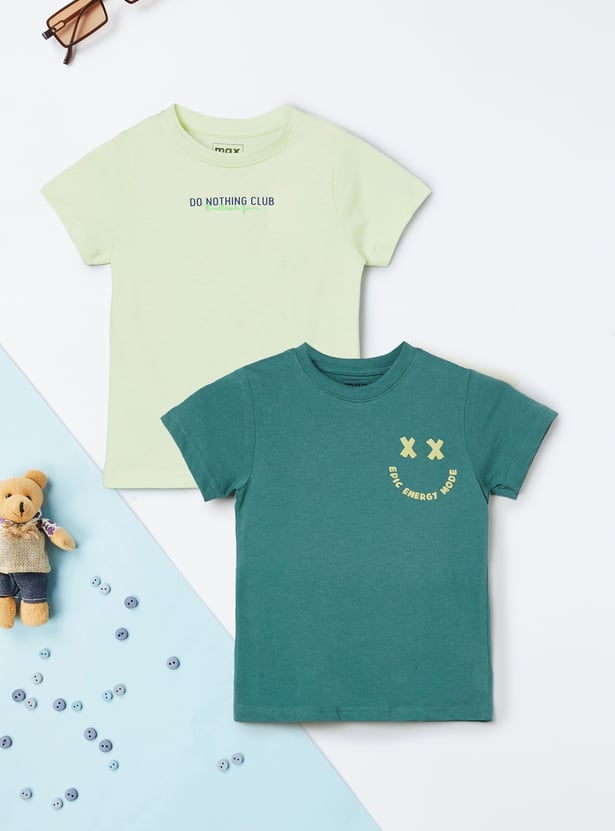 Boys Printed T-shirt - Pack of 2