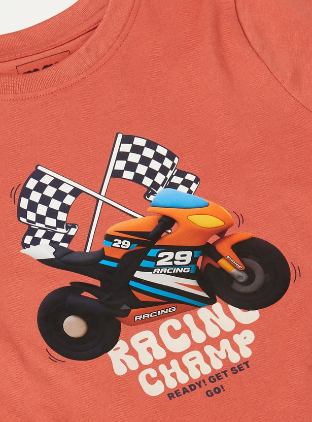 Boys Graphic Print T-shirt - Pack of 2