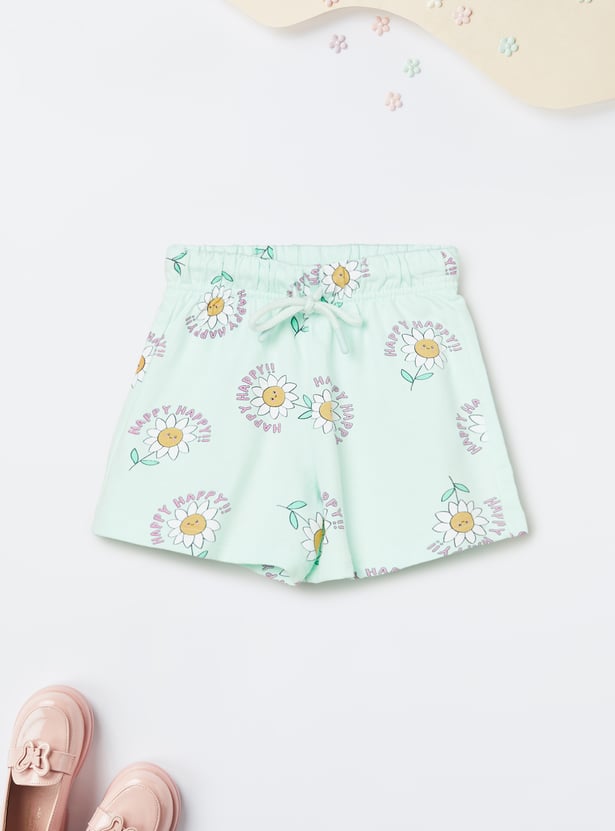 Girls Printed Shorts - Pack of 2