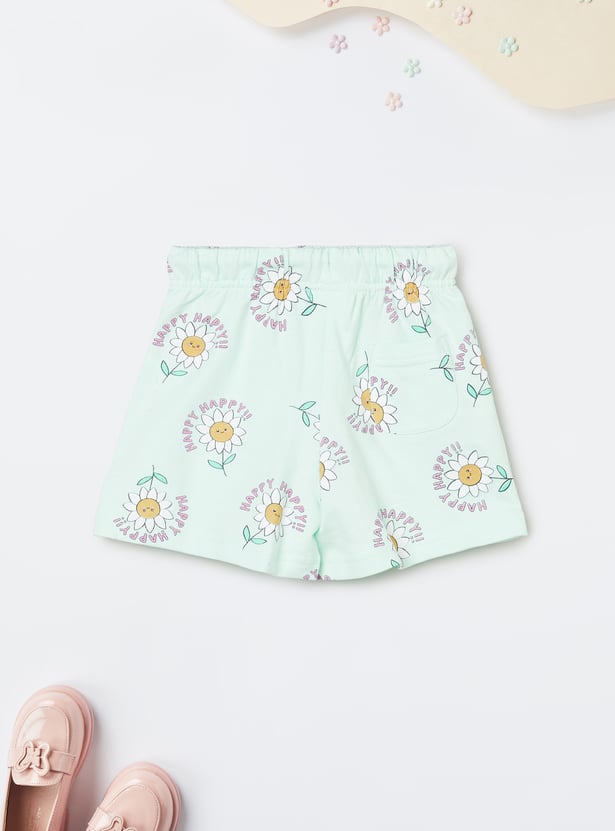 Girls Printed Shorts - Pack of 2