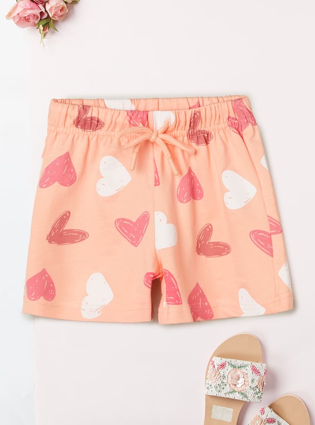 Girls Printed Shorts - Pack of 2