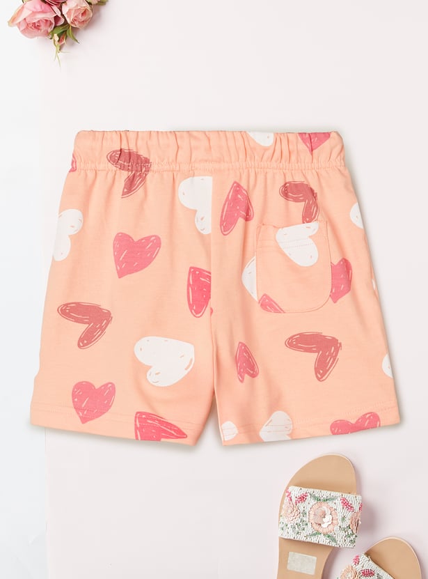 Girls Printed Shorts - Pack of 2