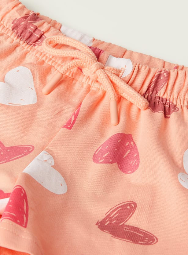 Girls Printed Shorts - Pack of 2