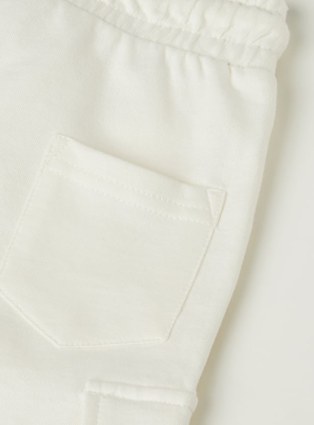 Boys Solid Cargo Shorts - Pack of 2