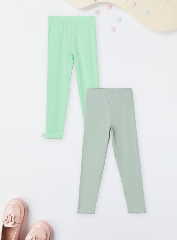 Girls Assorted Leggings - Pack of 2