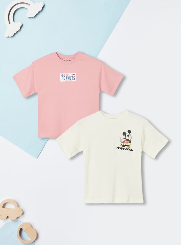 Boys Character Print T-shirts - Pack of 2