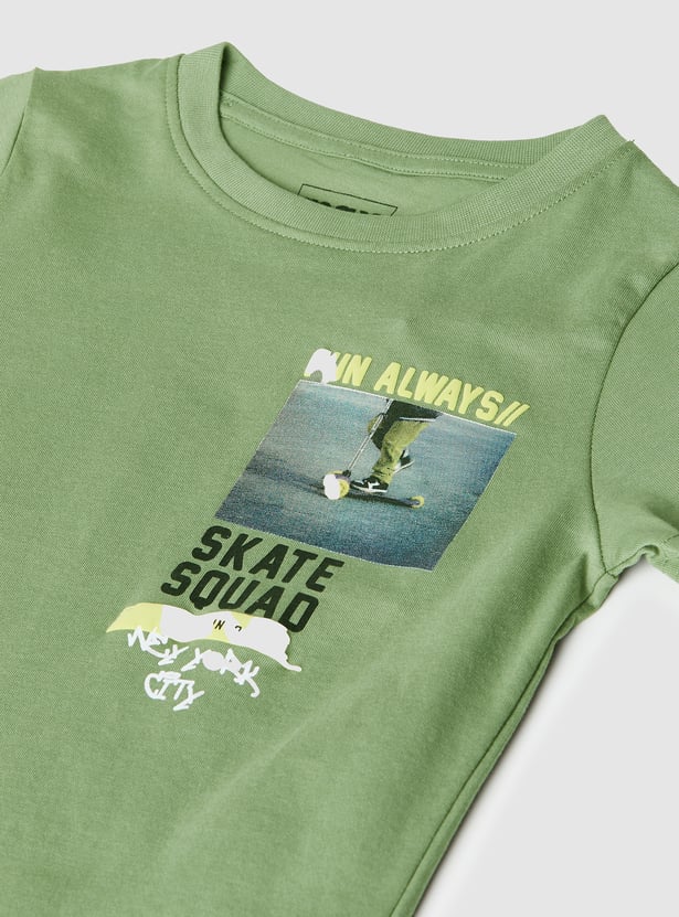 Boys Printed T-shirts - Pack of 2