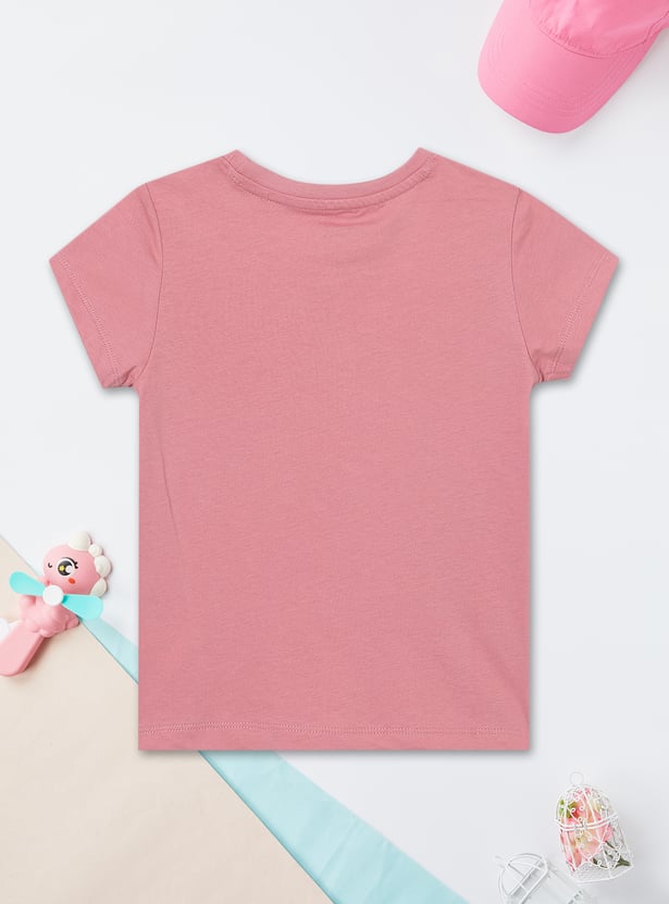 Girls Printed T-shirts - Pack of 2