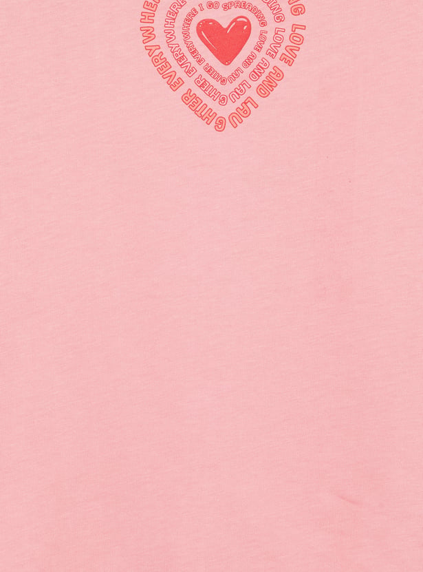 Girls Printed T-shirts - Pack of 2