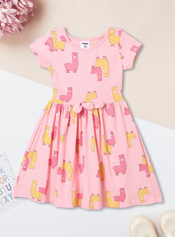 Girls Printed Dress - Pack of 2