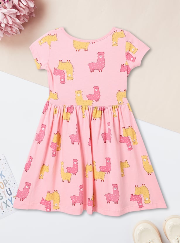 Girls Printed Dress - Pack of 2