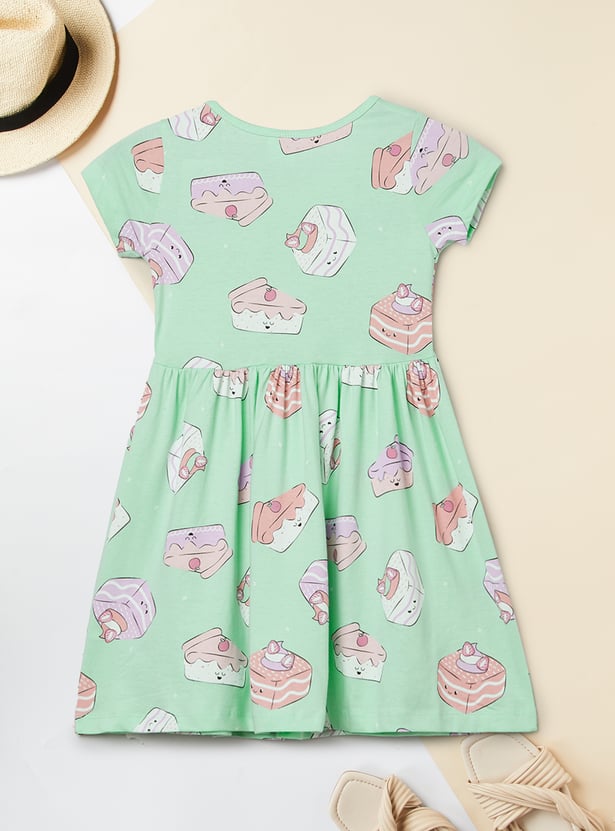 Girls Printed Dress - Pack of 2
