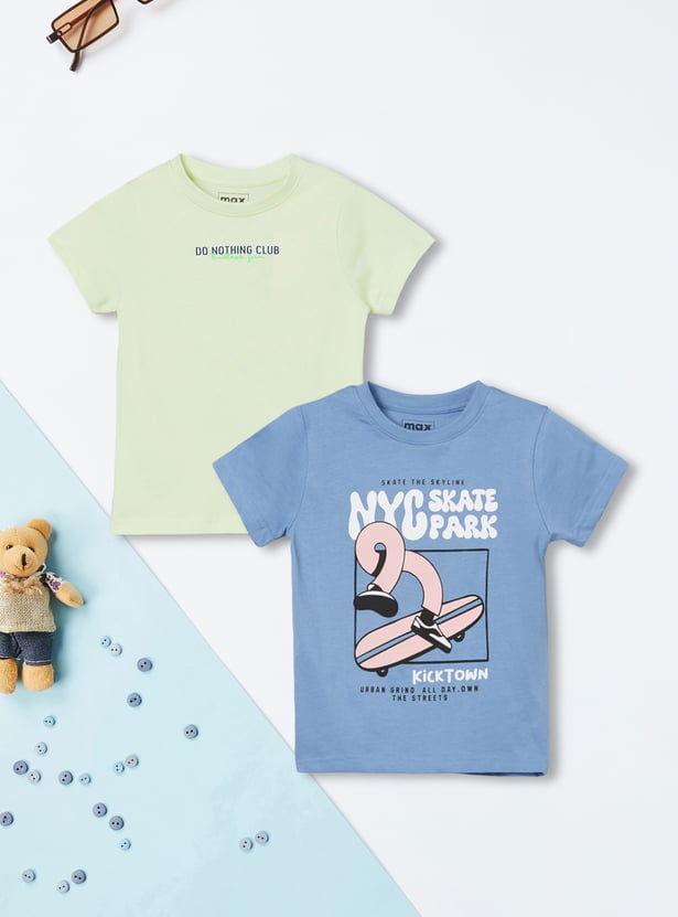Boys Printed T-shirt - Pack of 2
