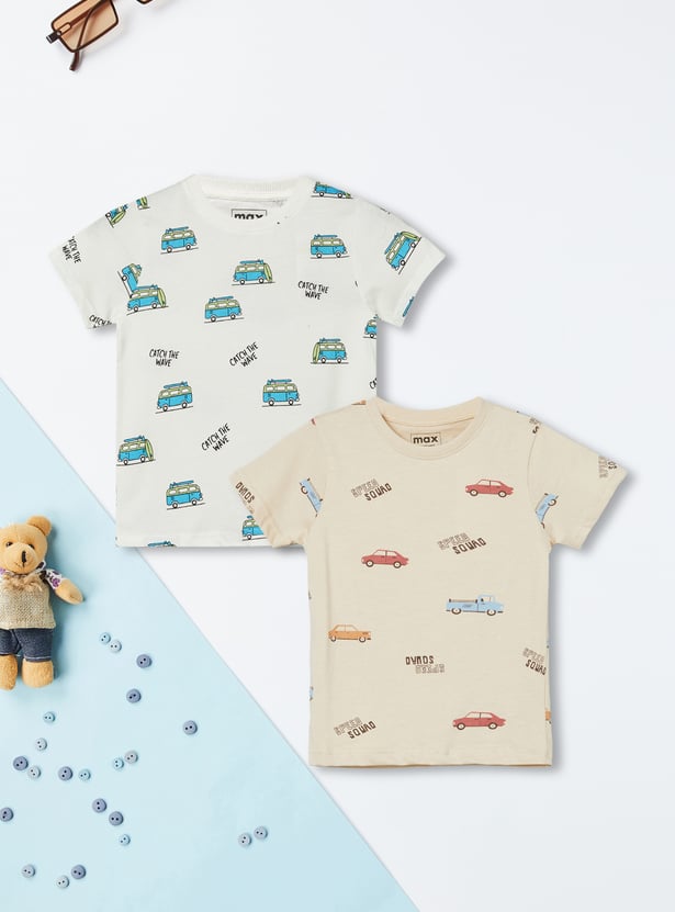 Boys Printed T-shirts - Pack of 2