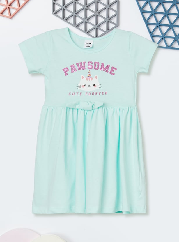 Girls Printed Dress - Pack of 2