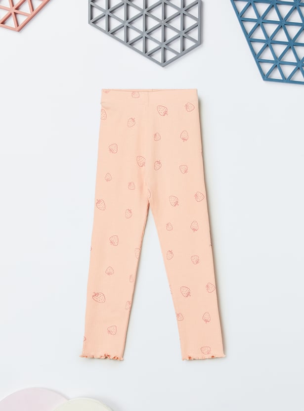 Girls Printed Leggings - Pack of 2