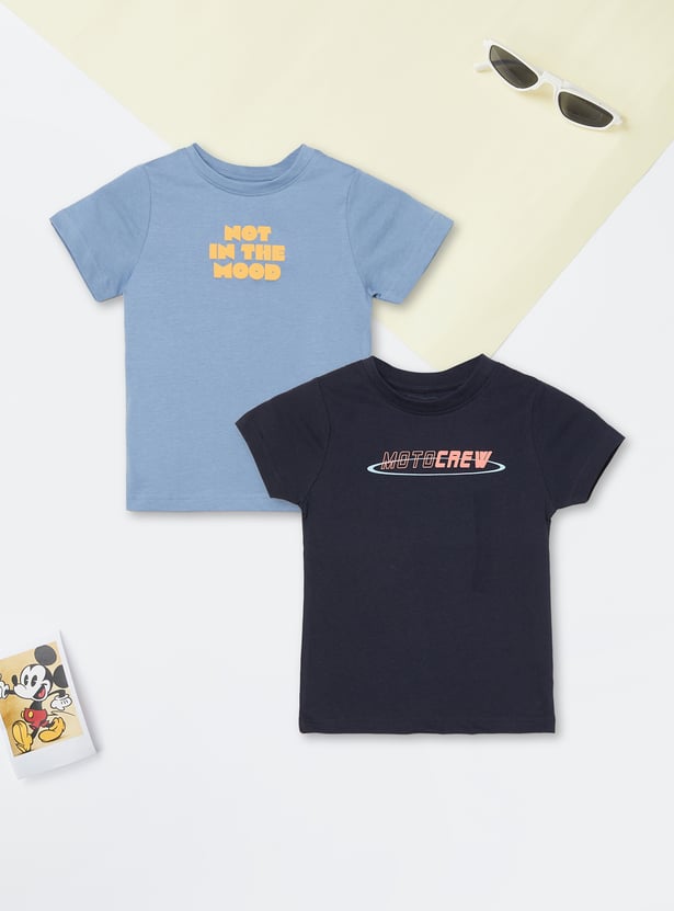 Boys Printed T-shirt - Pack of 2