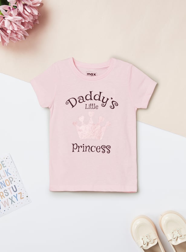 Girls Printed T-shirts - Pack of 2