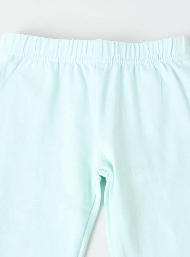 Girls Solid Leggings - Pack of 2