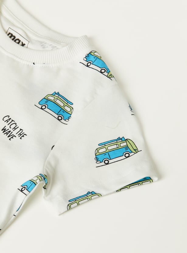 Boys Printed T-shirts - Pack of 2