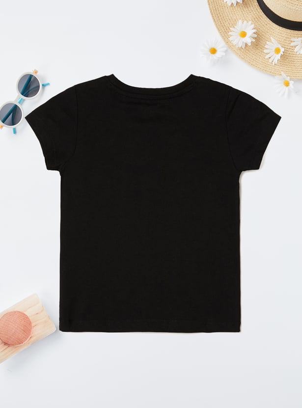 Girls Printed T-shirts - Pack of 2