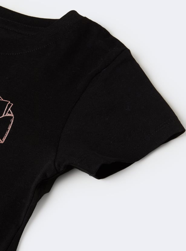Girls Printed T-shirts - Pack of 2