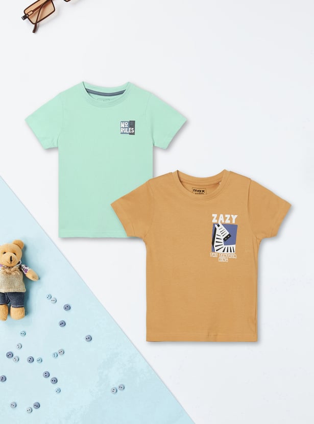 Boys Printed T-shirt - Pack of 2
