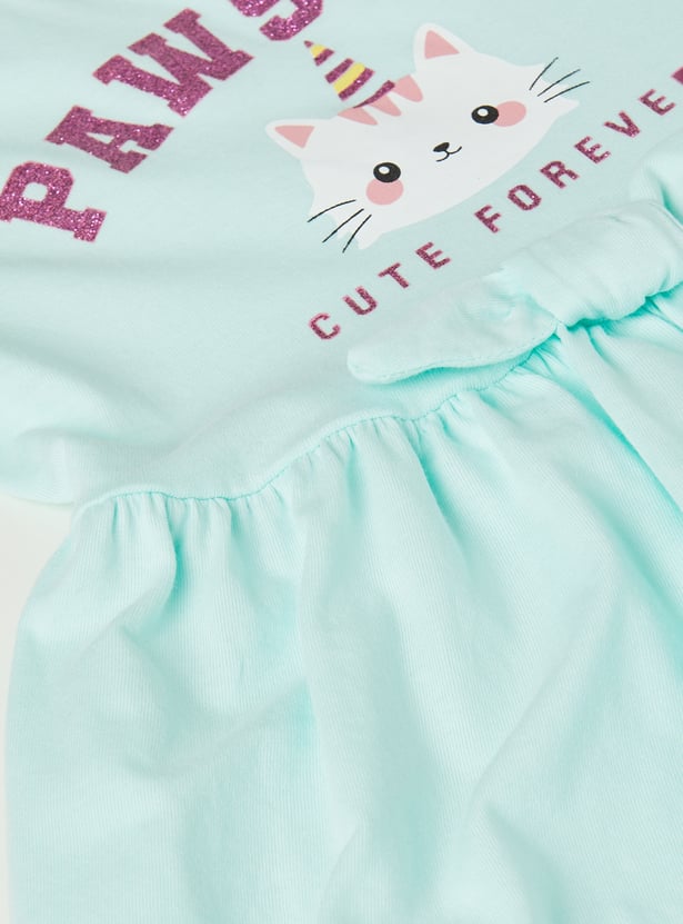 Girls Printed Dresses - Pack of 2