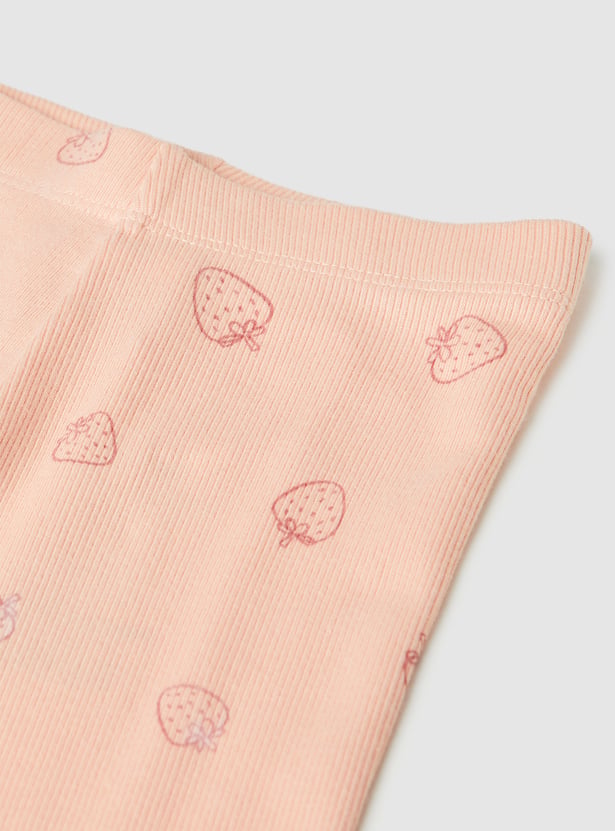 Girls Printed Leggings - Pack of 2