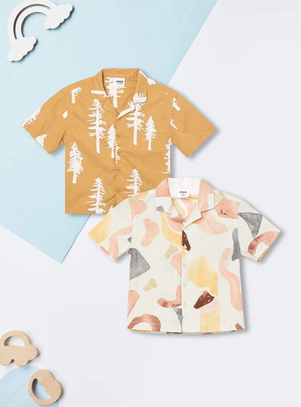 Boys Printed Shirts - Pack of 2