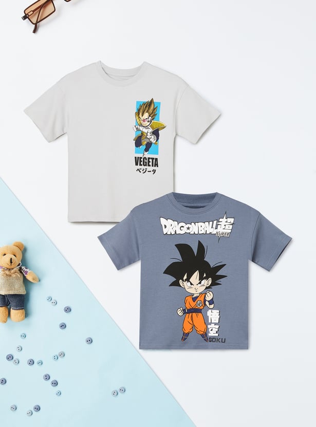 Boys Character Print T-shirt - Pack of 2