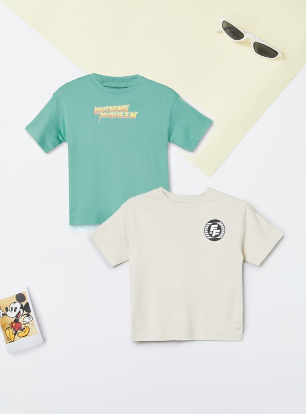 Boys Printed T-shirts - Pack of 2