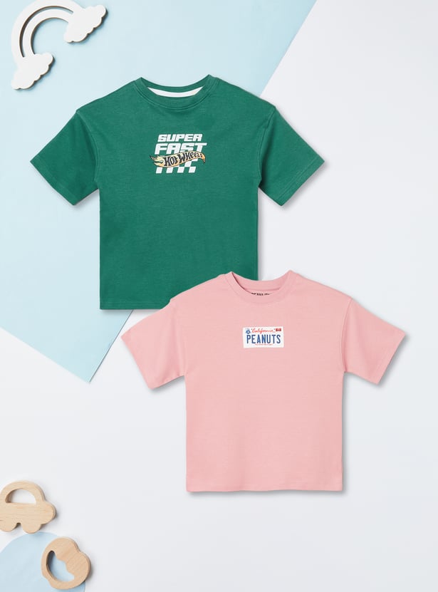 Boys Character Print T-shirts - Pack of 2
