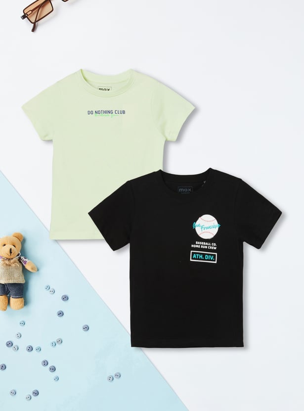 Boys Printed T-shirt - Pack of 2