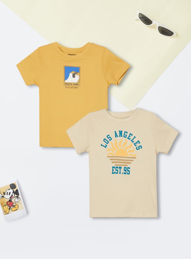 Boys Printed T-shirt - Pack of 2