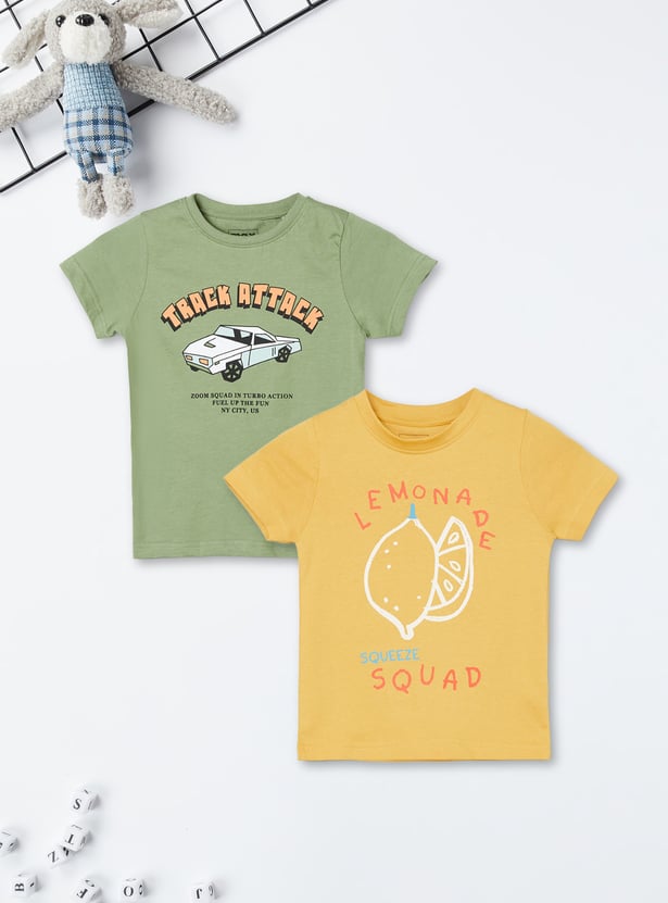 Boys Printed T-shirt - Pack of 2