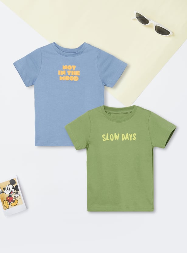 Boys Printed T-shirt - Pack of 2