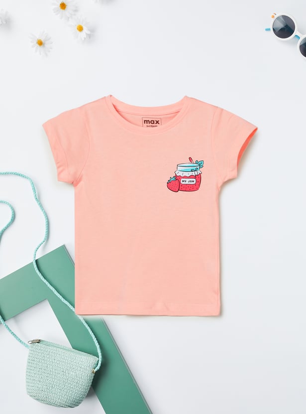 Girls Printed T-shirt - Pack of 2