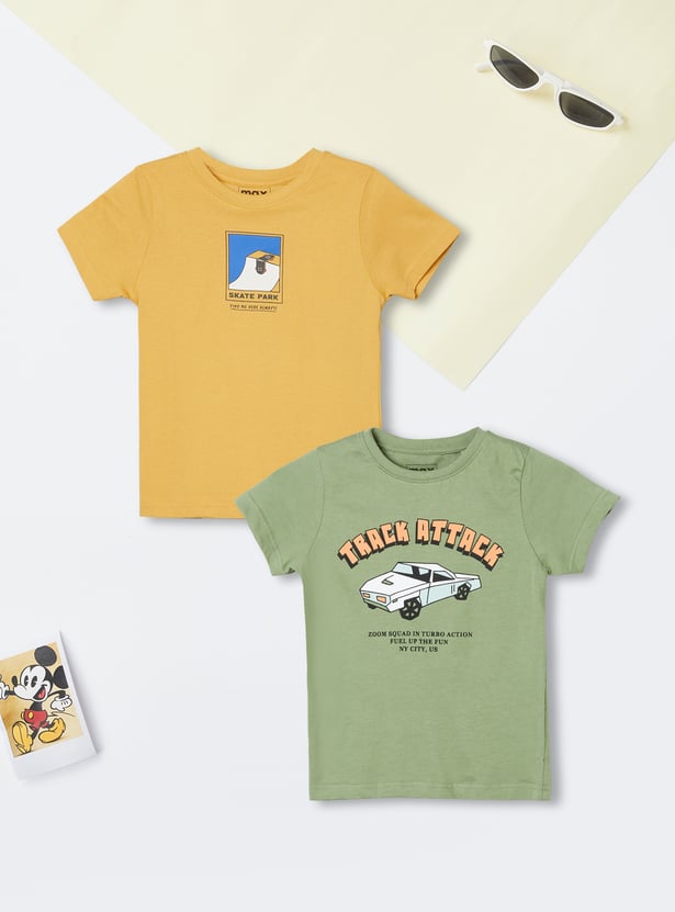 Boys Printed T-shirt - Pack of 2