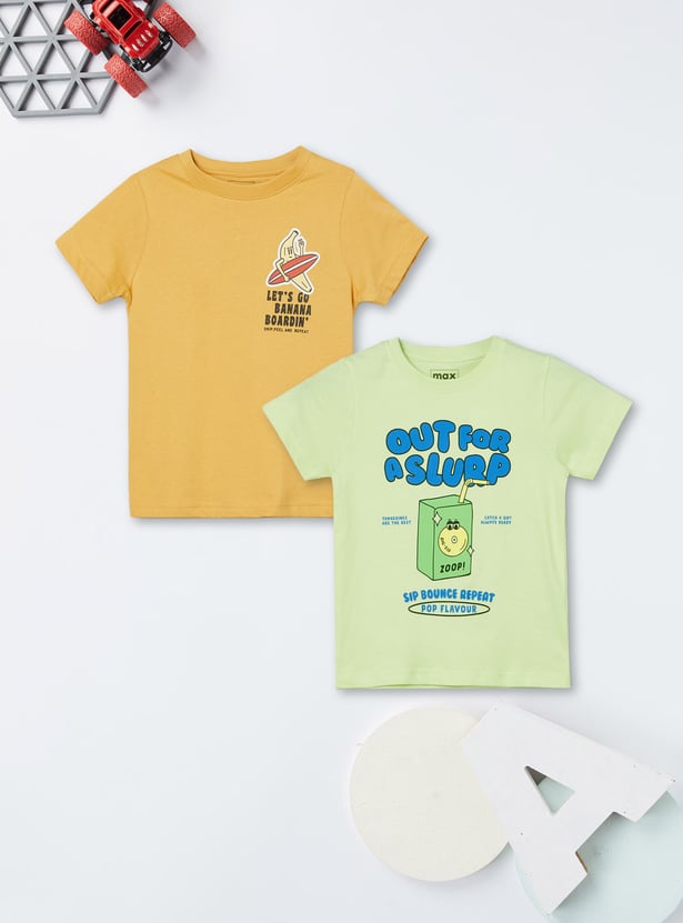 Boys Printed T-shirt - Pack of 2