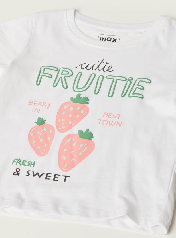 Girls Printed T-shirts - Pack of 2