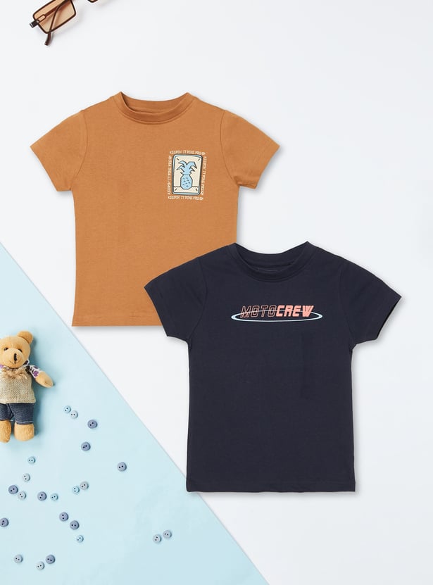 Boys Printed T-shirt - Pack of 2