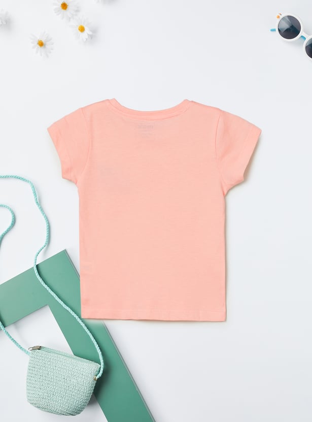 Girls Printed T-shirt - Pack of 2