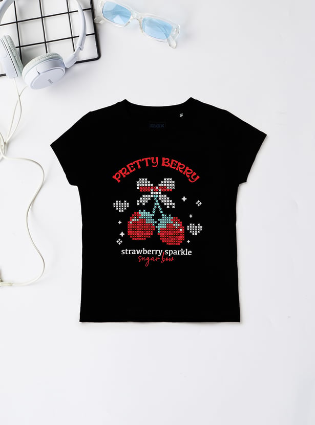 Girls Printed T-shirt - Pack of 2