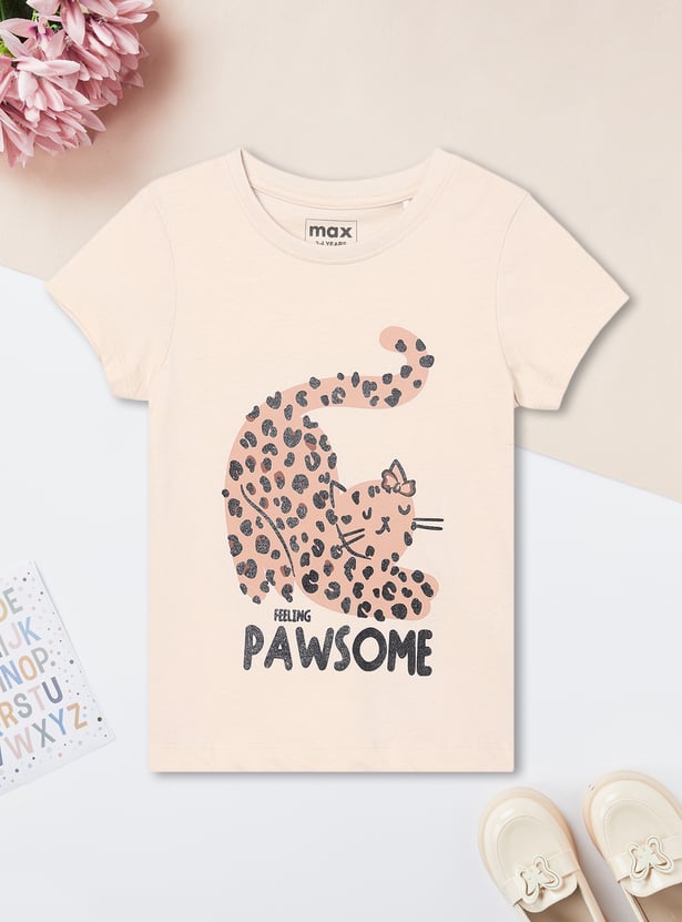 Girls Printed T-shirt - Pack of 2