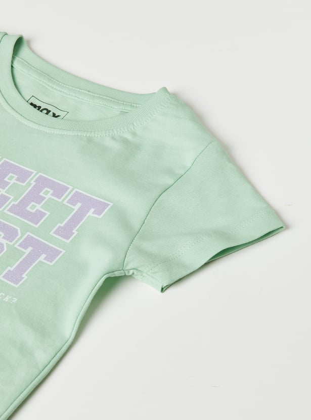 Girls Printed T-shirt - Pack of 2