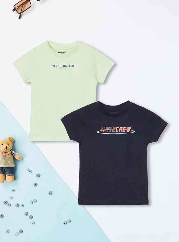 Boys Printed T-shirt - Pack of 2