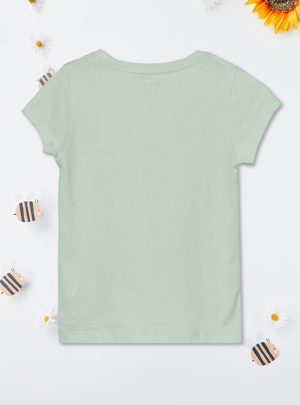 Girls Printed T-shirts - Pack of 2