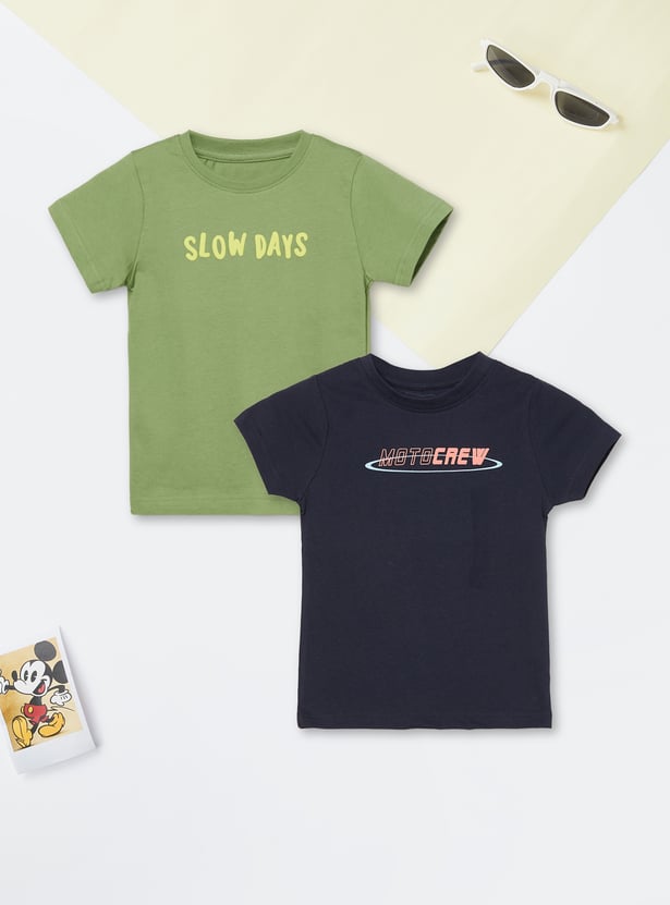 Boys Printed T-shirt - Pack of 2