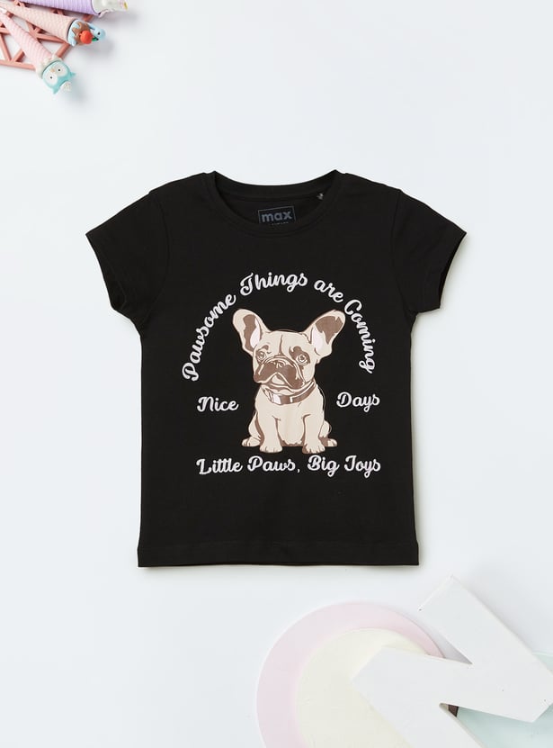 Girls Printed T-shirt - Pack of 2
